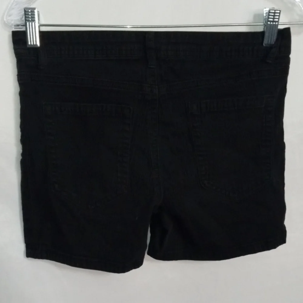 Women's Black Denim Shorts